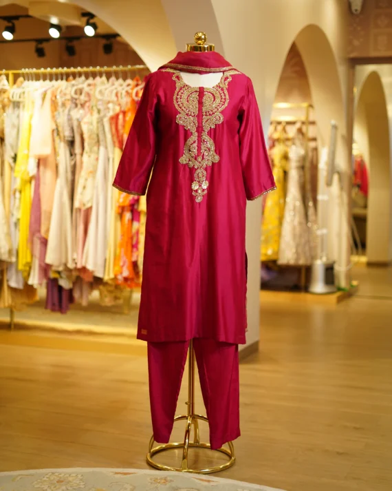 Deep Red Kurta Set