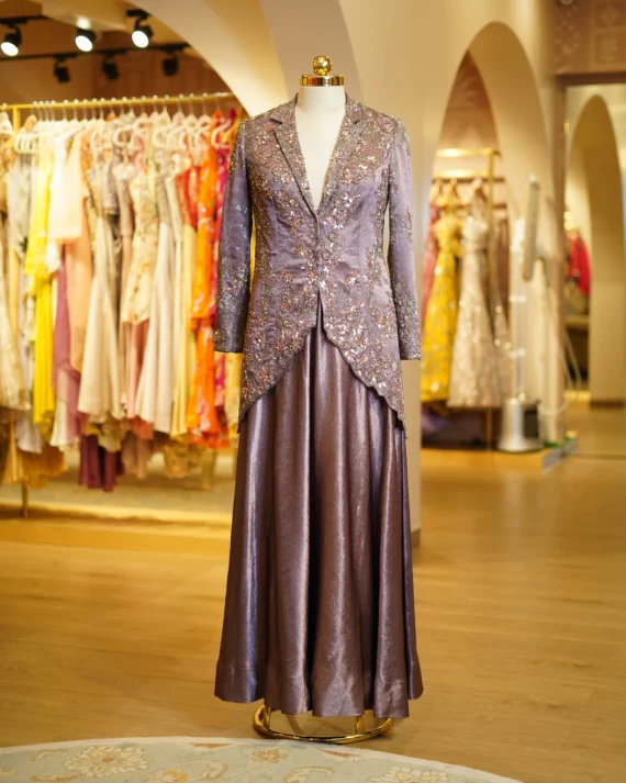 Champagne Blazer With Pants