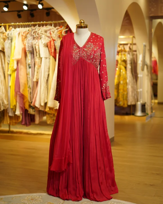 Red Anarkali