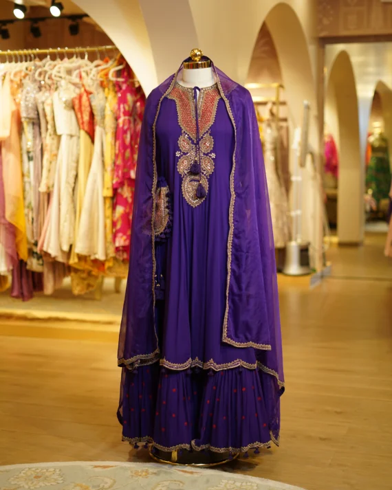Purple Anarkali