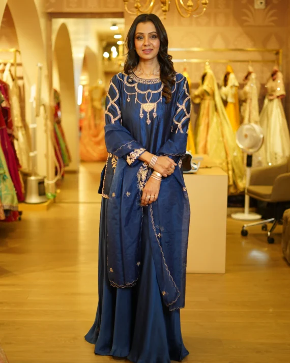 Hand Work  Kurta With Plazzo