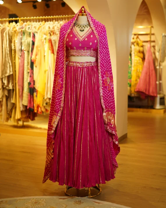 Hot Pink Crush Lehenga