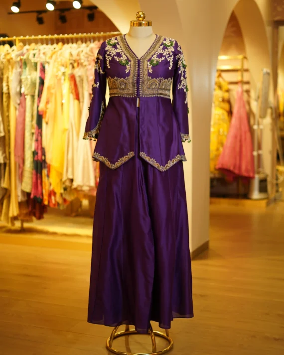 Stylish Peplum-Style Kurta With Pointed Hemline