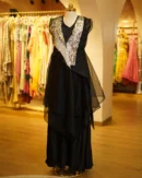 Indo-Western Draped Gown