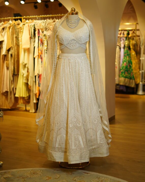Ivory Lehenga Set