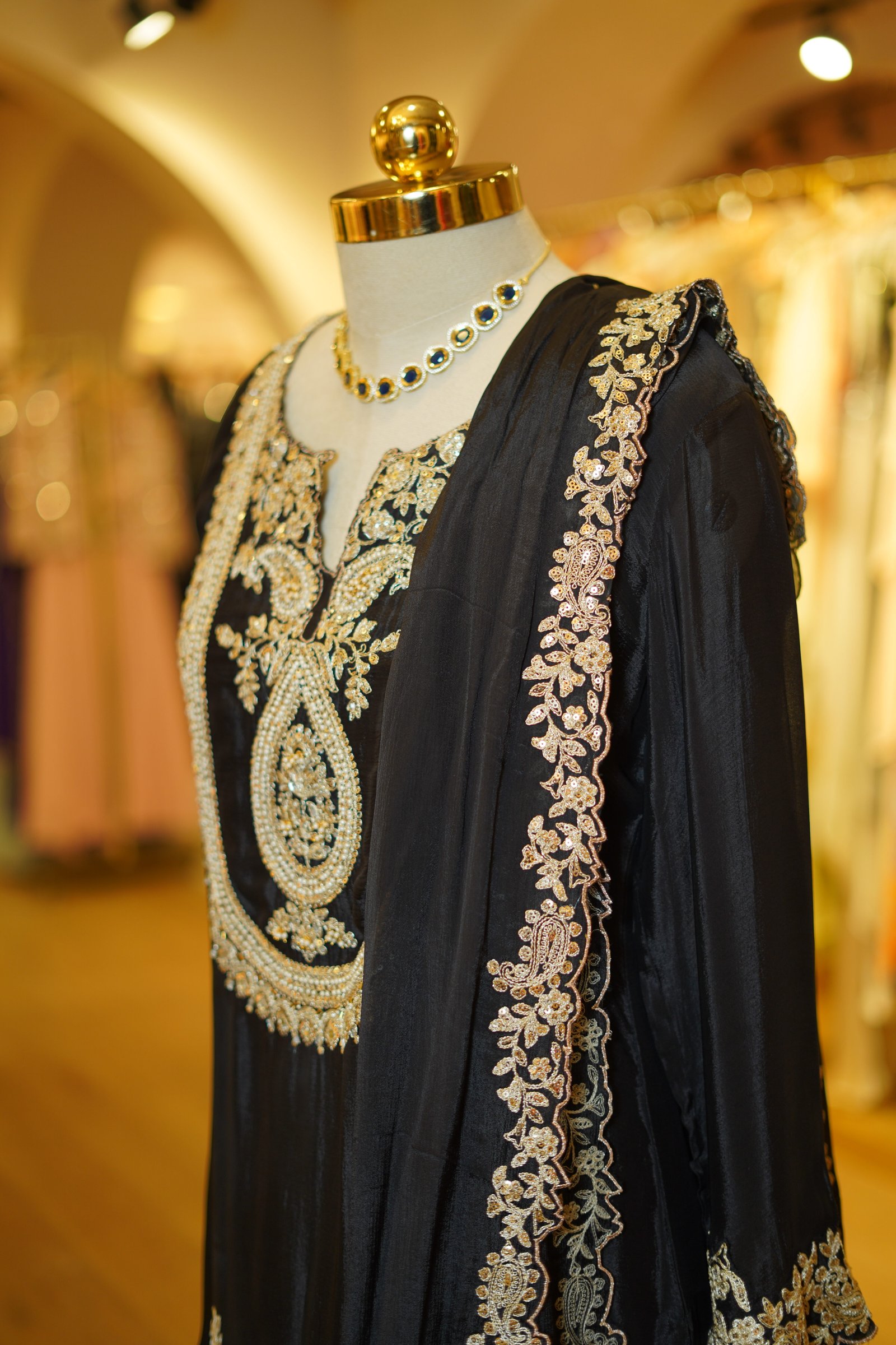 Black Farshi Salwar Kurta Set