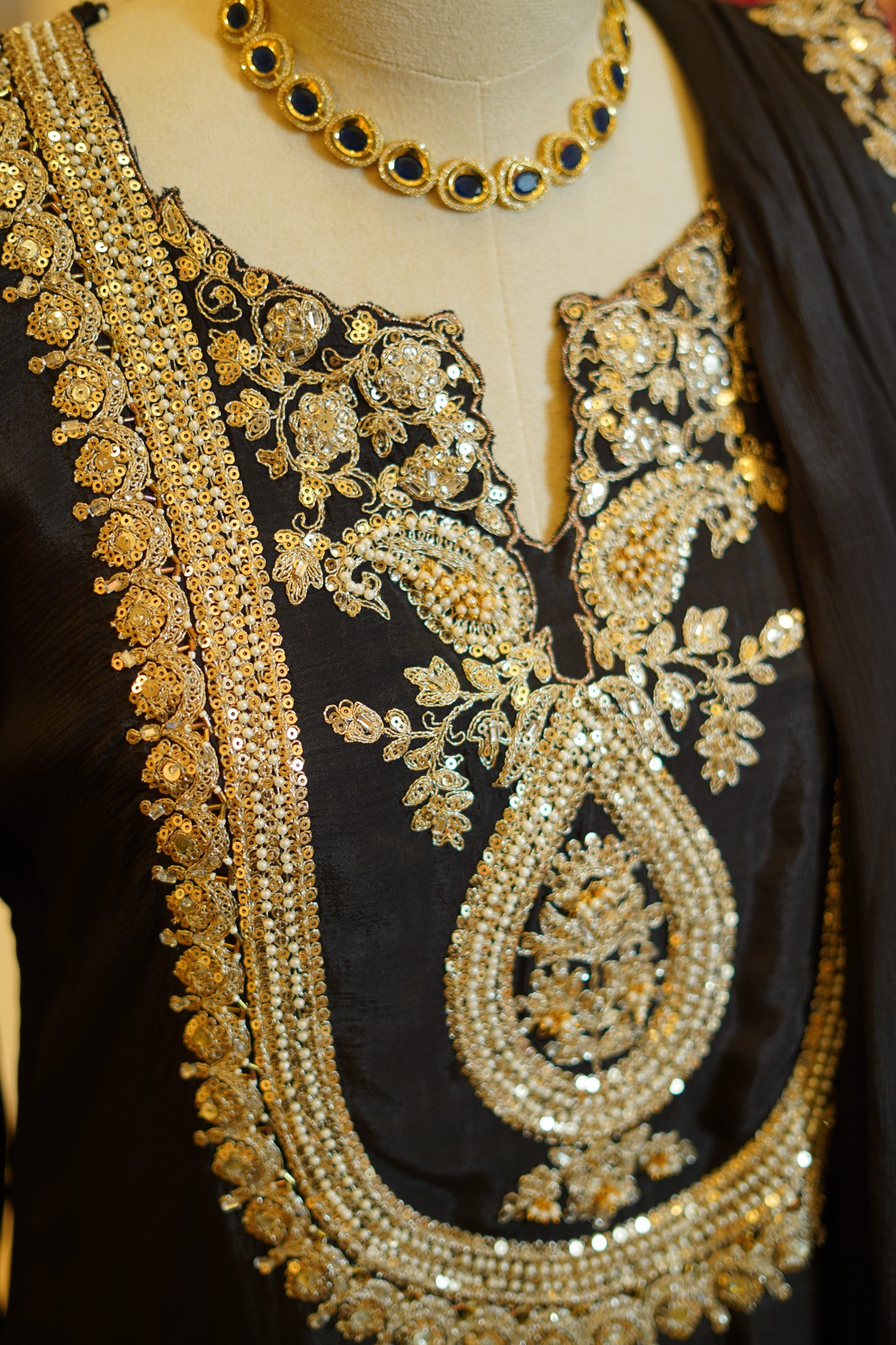 Black Farshi Salwar Kurta Set