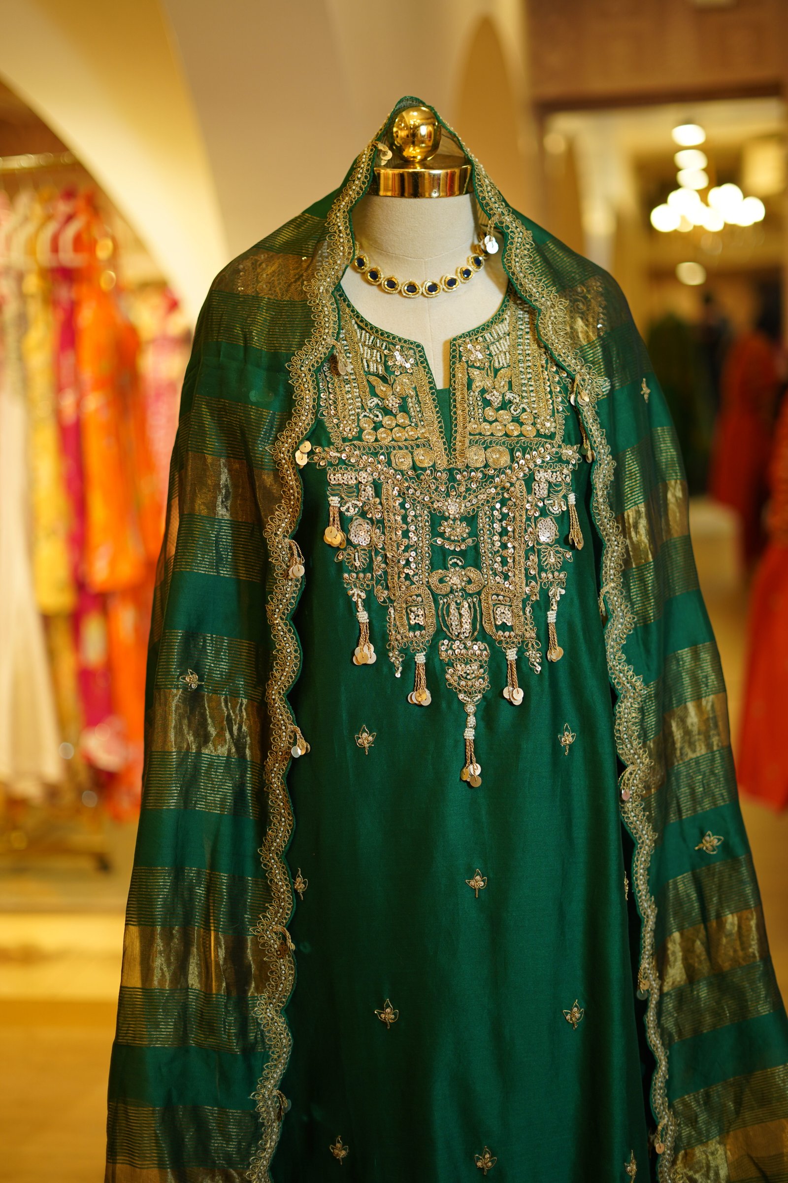 Emerald Green Traditional Kurta Set