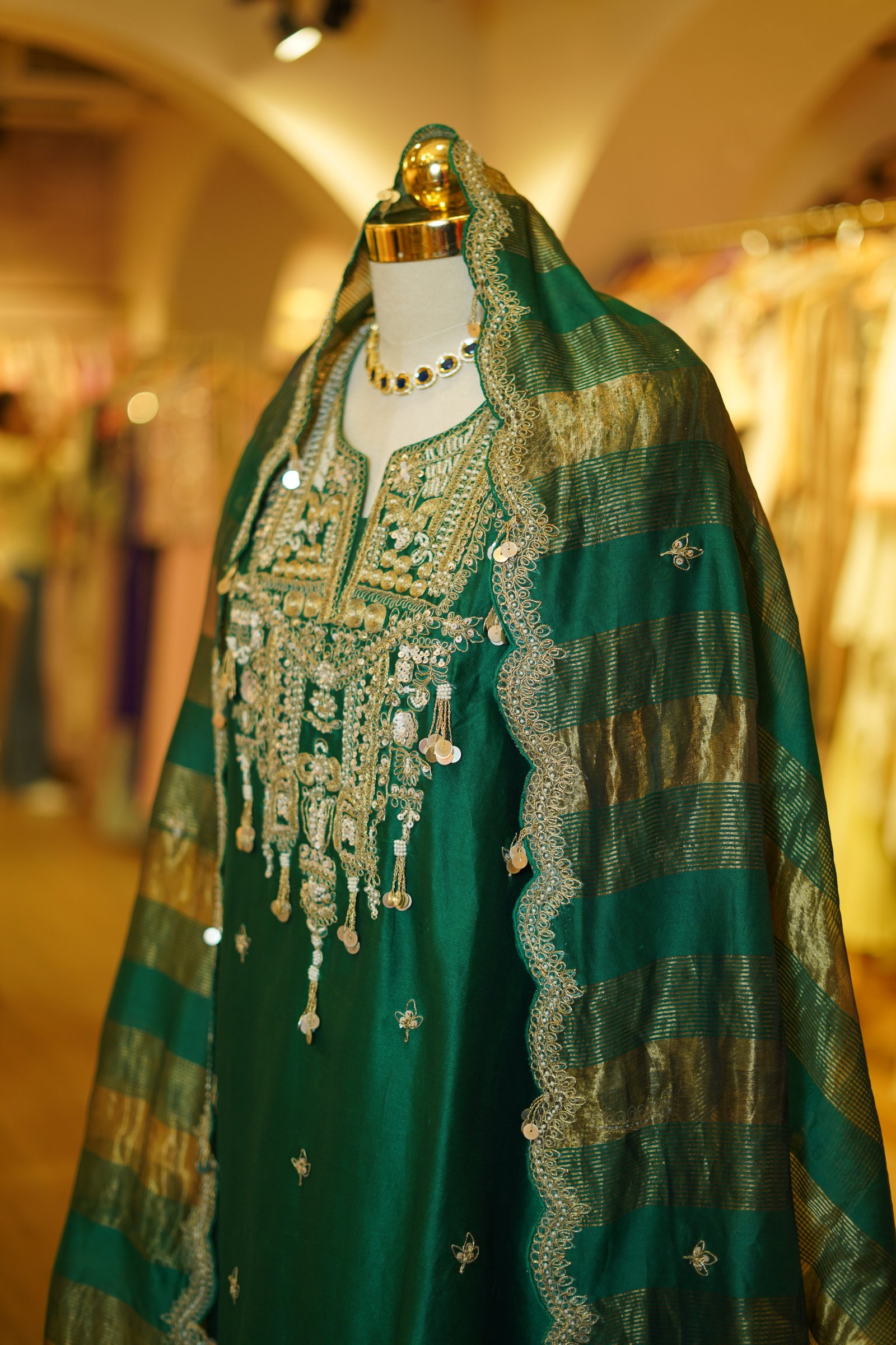 Emerald Green Traditional Kurta Set
