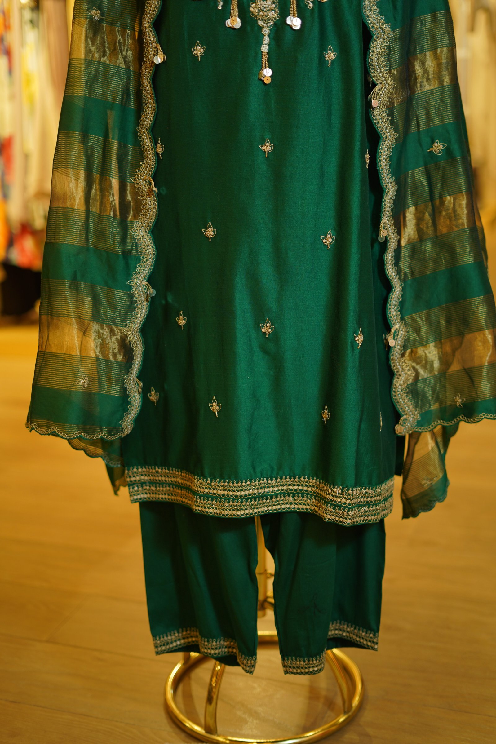 Emerald Green Traditional Kurta Set